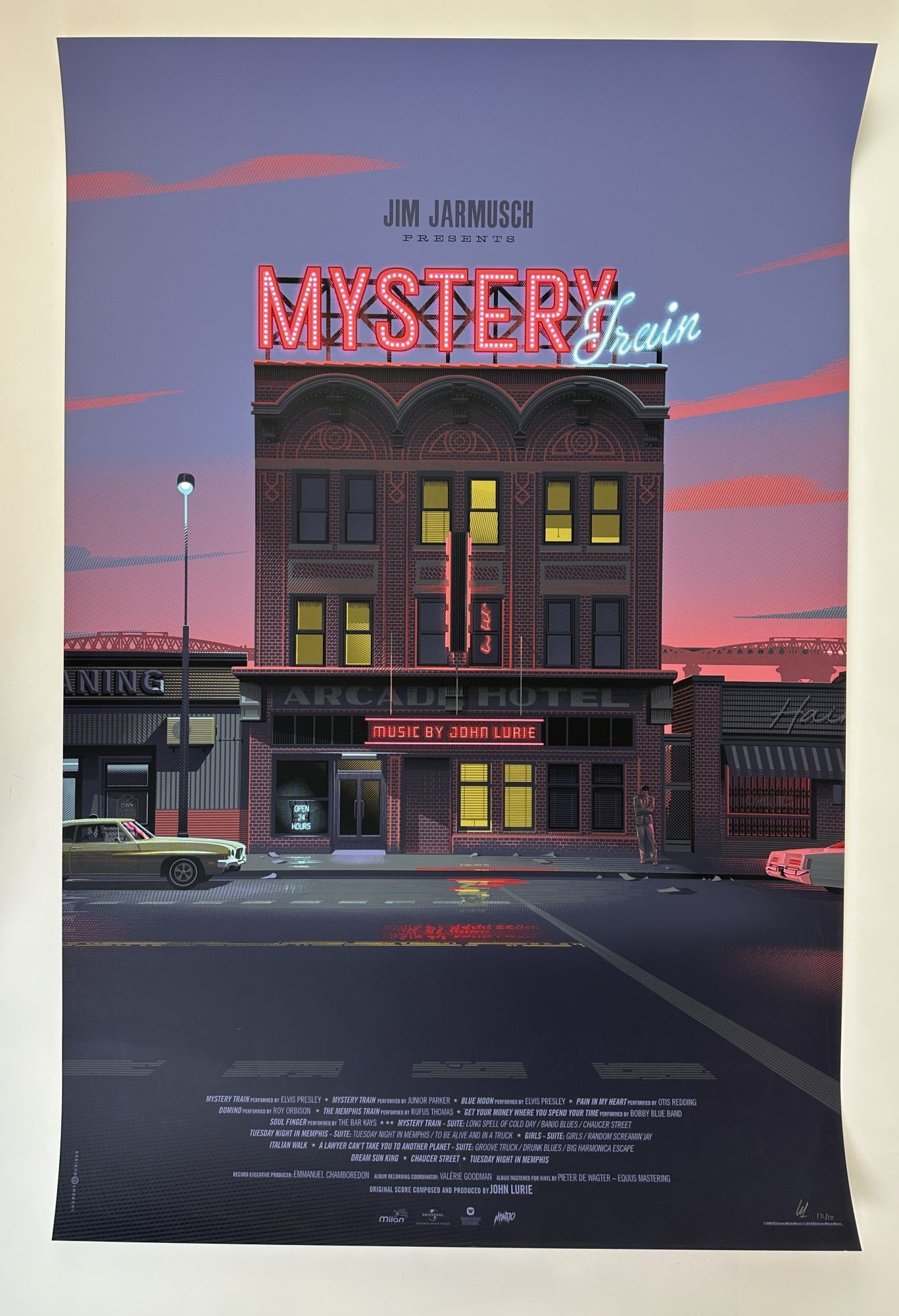 ORIGINAL MYSTERY TRAIN SCREEN PRINT MOVIE POSTER Signed | Laurent