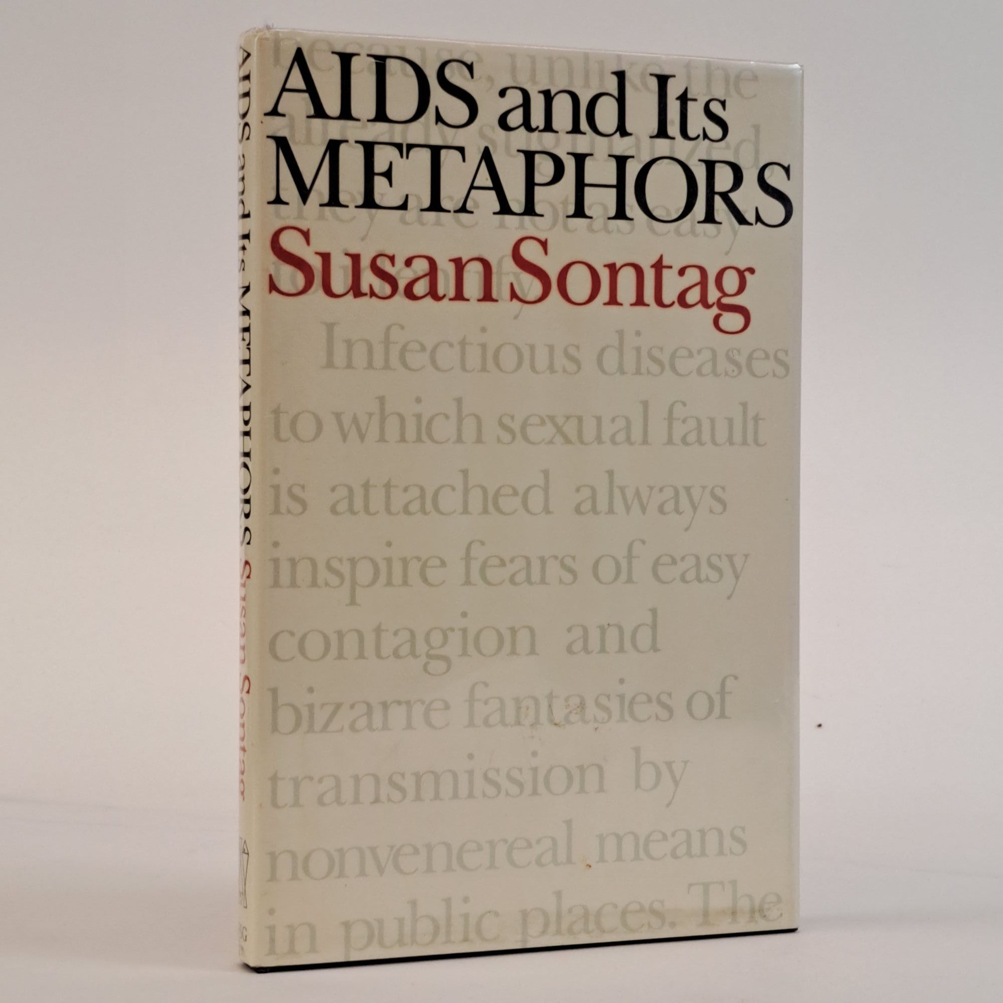 1393459 AIDS AND ITS METAPHORS [Signed]. Susan Sontag.