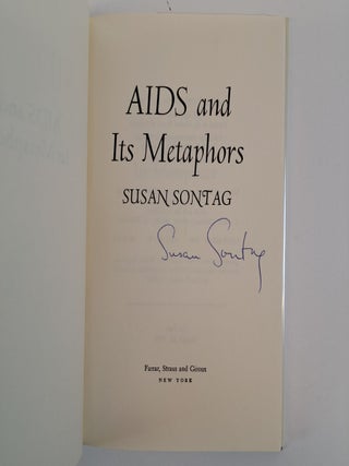 AIDS AND ITS METAPHORS [Signed]