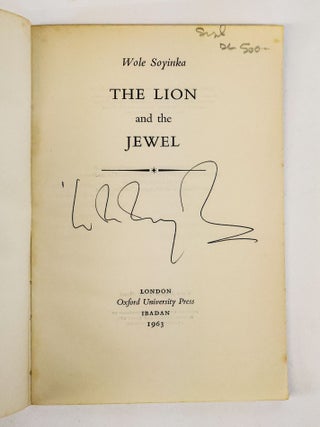 THE LION AND THE JEWEL [Signed]