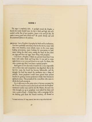 THREE PLAYS: THE SWAMP DWELLERS, THE TRIALS OF BROTHER JERO, AND THE STRONG BREED [Signed]