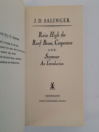 RAISE HIGH THE ROOF BEAM, CARPENTERS AND SEYMOUR: AN INTRODUCTION