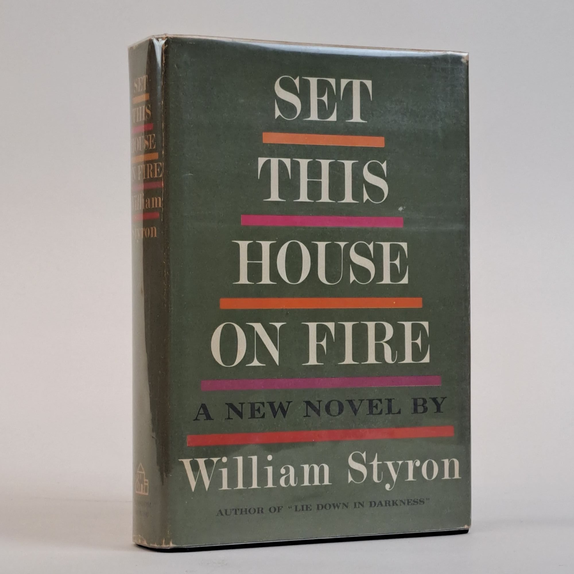 1393566 SET THIS HOUSE ON FIRE [Signed]. William Styron.