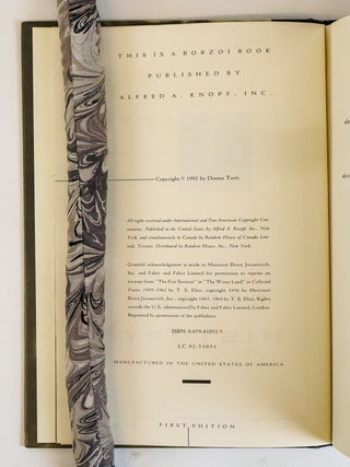 THE SECRET HISTORY [Signed]