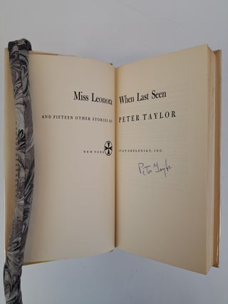 MISS LEONORA WHEN LAST SEEN AND 15 OTHER STORIES [Signed]