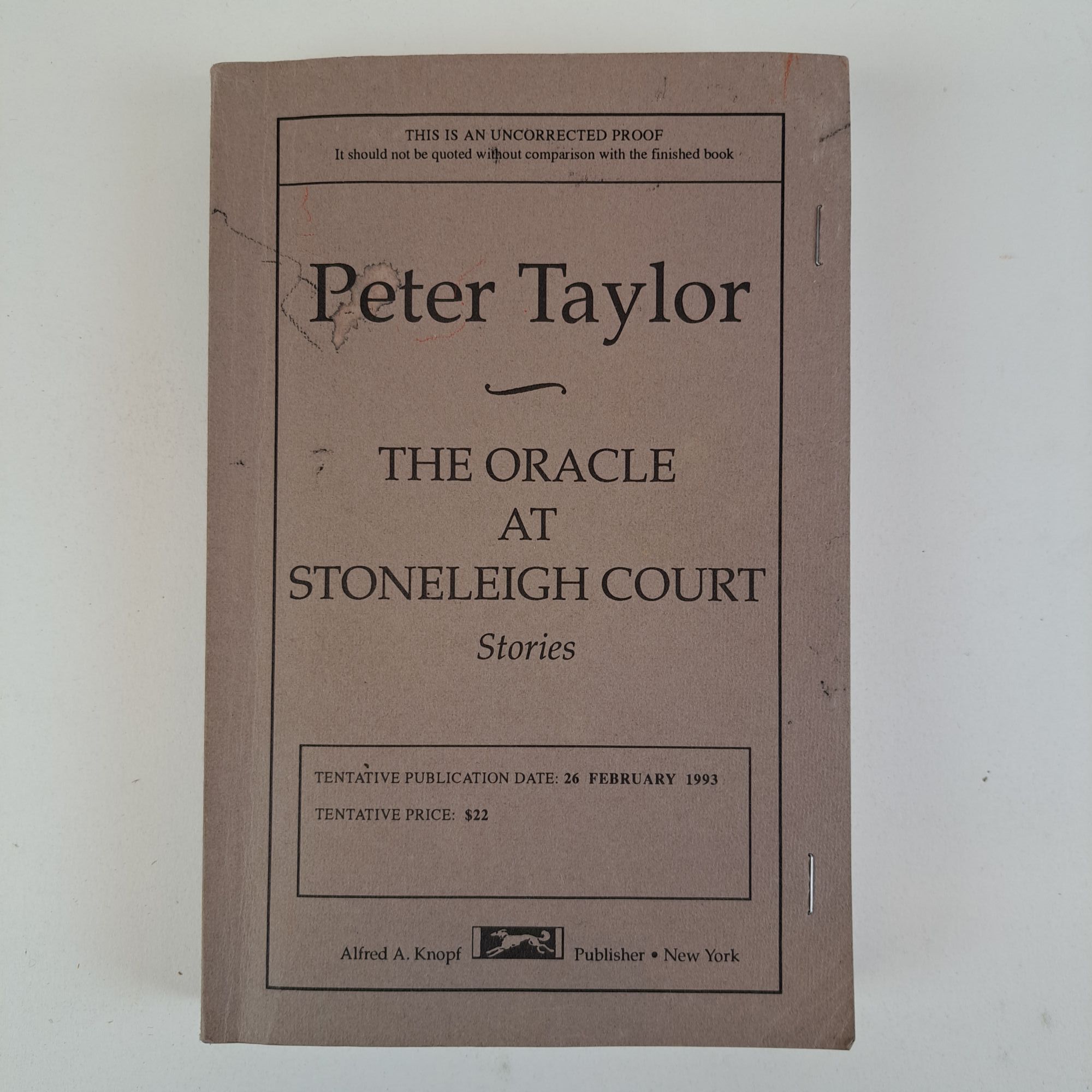 1393619 THE ORACLE AT STONELEIGH COURT [Signed]. Peter Taylor.