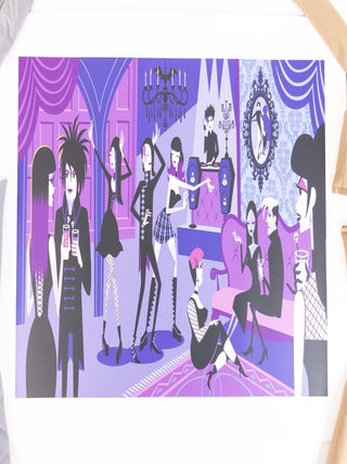 ORIGINAL ART PRINT TITLED "GOTH NIGHT" [Signed]
