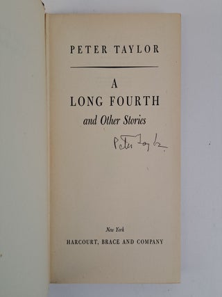 A LONG FOURTH AND OTHER STORIES [Signed]