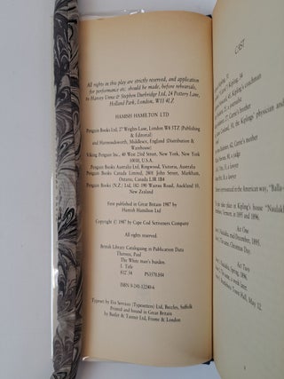 THE WHITE MAN'S BURDEN [Signed]