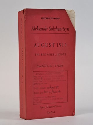 1393721 AUGUST 1914. Aleksandr Solzhenitsyn, Harry T. Willetts