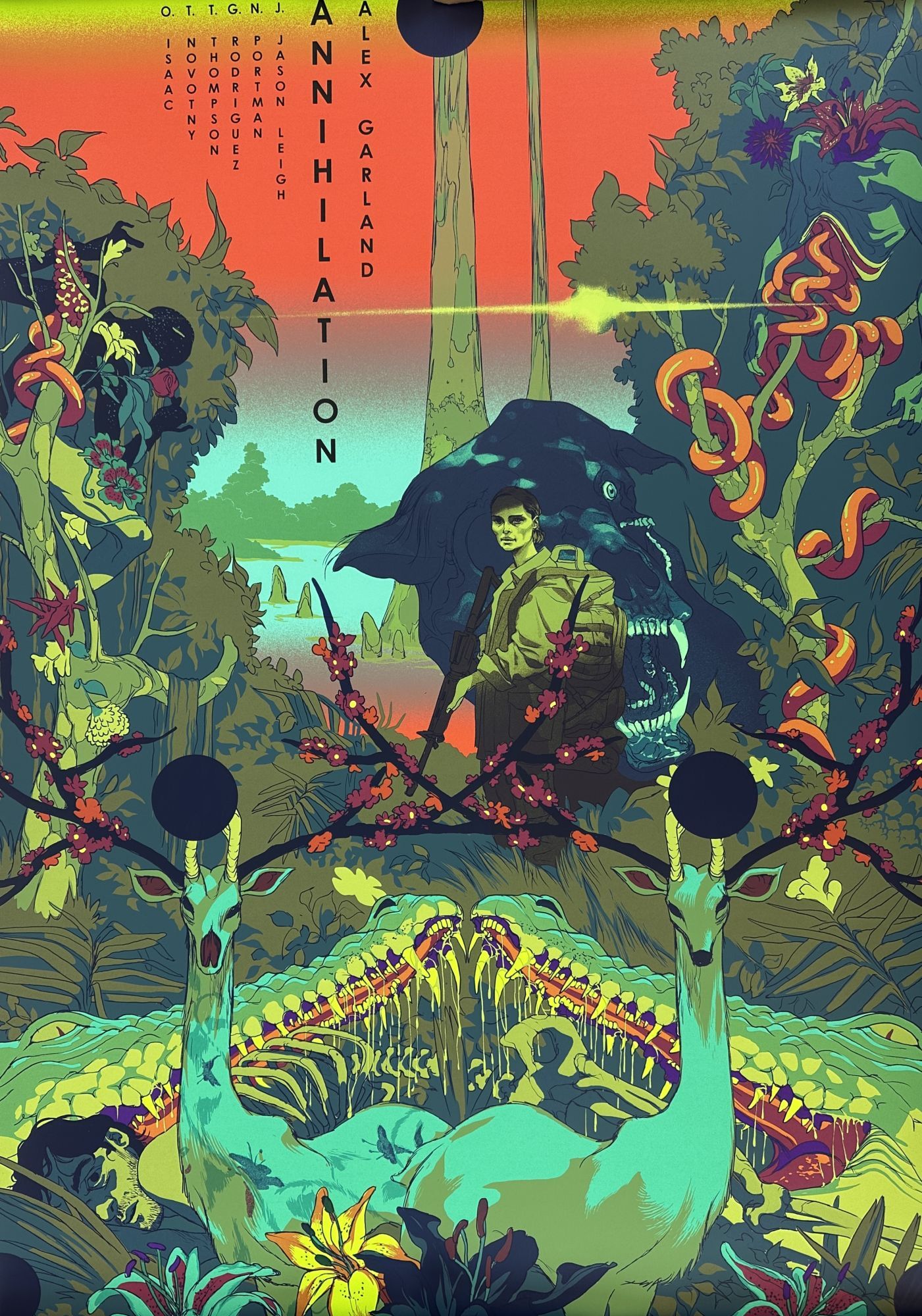 ORIGINAL ANNIHILATION SCREEN PRINT MOVIE POSTER Tomer Hanuka ORIGINAL ANNIHILATION SCREEN PRINT MOVIE POSTER Tomer Hanuka