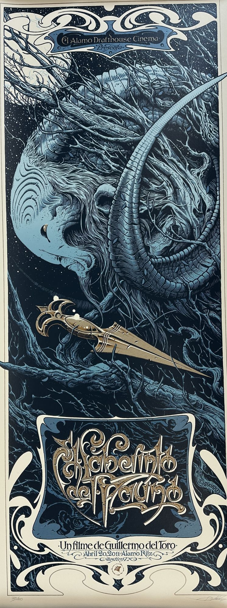 ORIGINAL PAN'S LABYRINTH SCREEN PRINT MOVIE POSTER Signed | Aaron ...