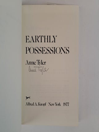 EARTHLY POSSESSIONS [Signed]