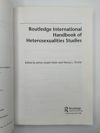 ROUTLEDGE INTERNATIONAL HANDBOOK OF HETEROSEXUALITIES STUDIES