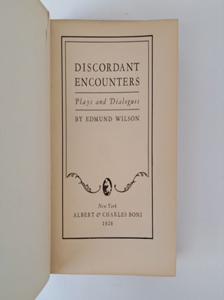 DISCORDANT ENCOUNTERS: PLAYS AND DIALOGUES