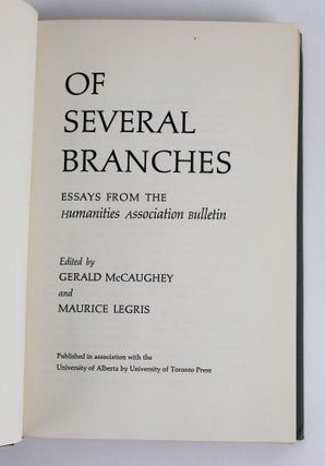 OF SEVERAL BRANCHES: ESSAYS FROM THE HUMANITIES ASSOCIATION BULLETIN