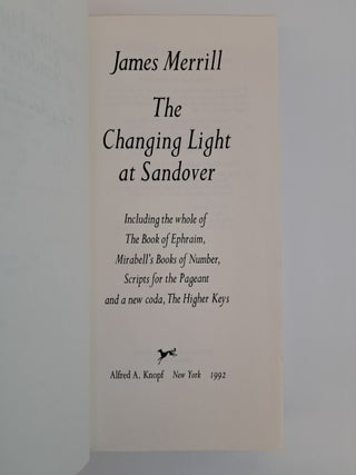 THE CHANGING LIGHT AT SANDOVER [Signed]