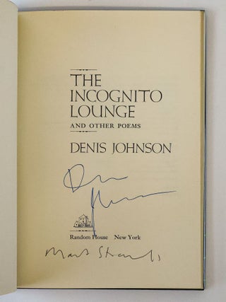 THE INCOGNITO LOUNGE AND OTHER POEMS [Signed]