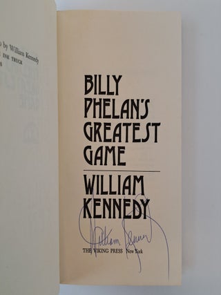 BILYL PHELAN'S GREATEST GAME [Signed]