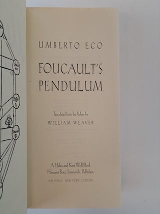 FOUCAULT'S PENDULUM [Signed]