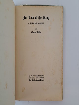 FOR THE LOVE OF THE KING