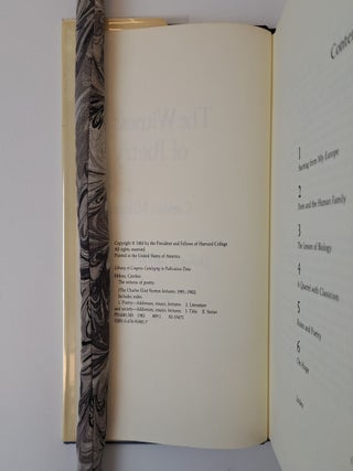 THE WITNESS OF POETRY [Signed]