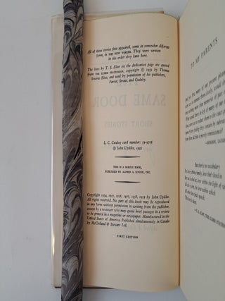 THE SAME DOOR: SHORT STORIES [Signed]