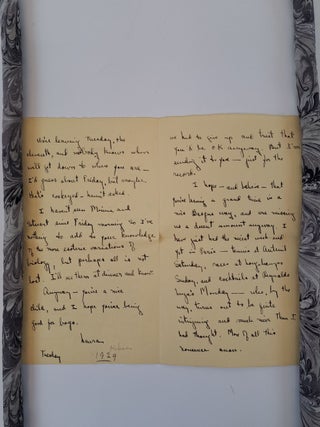 GENTLEMAN'S AGREEMENT [Signed]