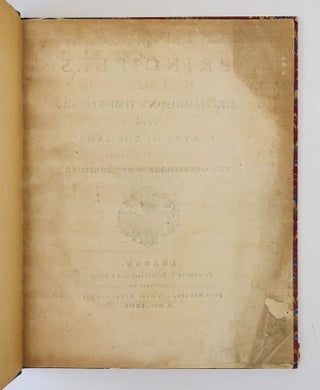 PRINCIPES DE LA MONTRE DE MR. HARRISON, AVEC LES PLANCHES RELATIVES A LA MEME MONTRE, IMPRIMES A LONDRES EN 1767 PAR ORDRE DE MRS. LES LES COMMISSAIRES DES LONGITUDES.