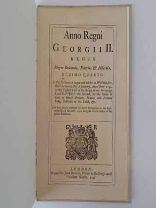 AN ACT FOR SURVEYING THE CHIEF PORTS AND HEAD LANDS ON THE COASTS OF GREAT BRITAIN AND IRELAND, AND THE ISLANDS AND PLANTATIONS THERETO BELONGING, IN ORDER TO THE MORE EXACT DETERMINATION OF THE LONGITUDE AND LATITUDE THEREOF