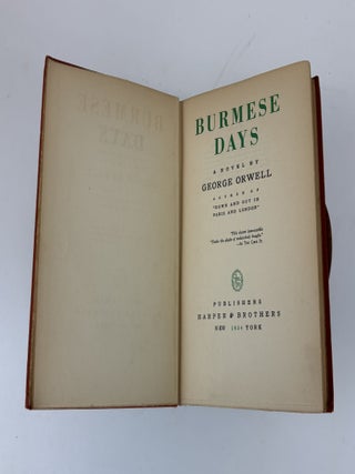 BURMESE DAYS