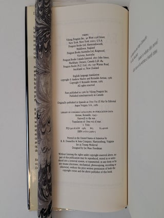 FAREWELL TO THE SEA [Inscription]