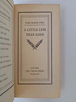 A LITTLE LESS THAN GODS
