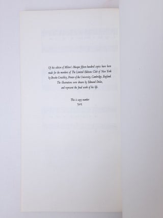 THE MASQUE OF COMUS