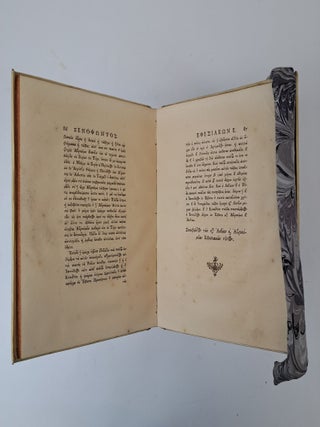 XENOPHONTOS EPHESIOU TON KATA ANTHIAN KAI ABROKOMEN EPHESIAKON LOGOI PENTE. XENOPHONTIS EPHESII EPHESIACORUM LIBRI V. DE AMORIBUS ANTHIÆ ET ABROCOMÆ. NUNC PRIMUM PRODEUNT E VETUSTO CODICE BIBLIOTHECAE MONACHORUM CASSINENSIUM FLORENTIAE, CUM LATINA INTERPRETATIONE ANTONII COCCHII FLORENTINI