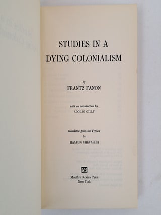 STUDIES IN A DYING COLONIALISM