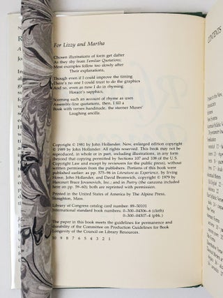 RHYME'S REASON: A GUIDE TO ENGLISH VERSE [Signed]