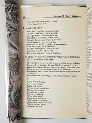 RHYME'S REASON: A GUIDE TO ENGLISH VERSE [Signed]