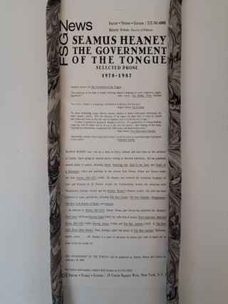 THE GOVERNMENT OF THE TONGUE: SELECTED PROSE 1978-1987