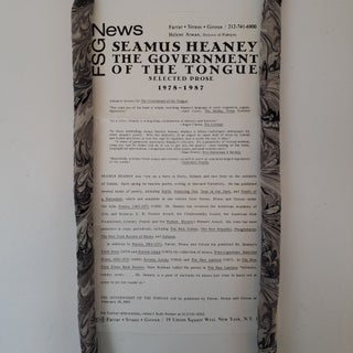 THE GOVERNMENT OF THE TONGUE: SELECTED PROSE 1978-1987