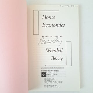 HOME ECONOMICS: FOURTEEN ESSAYS