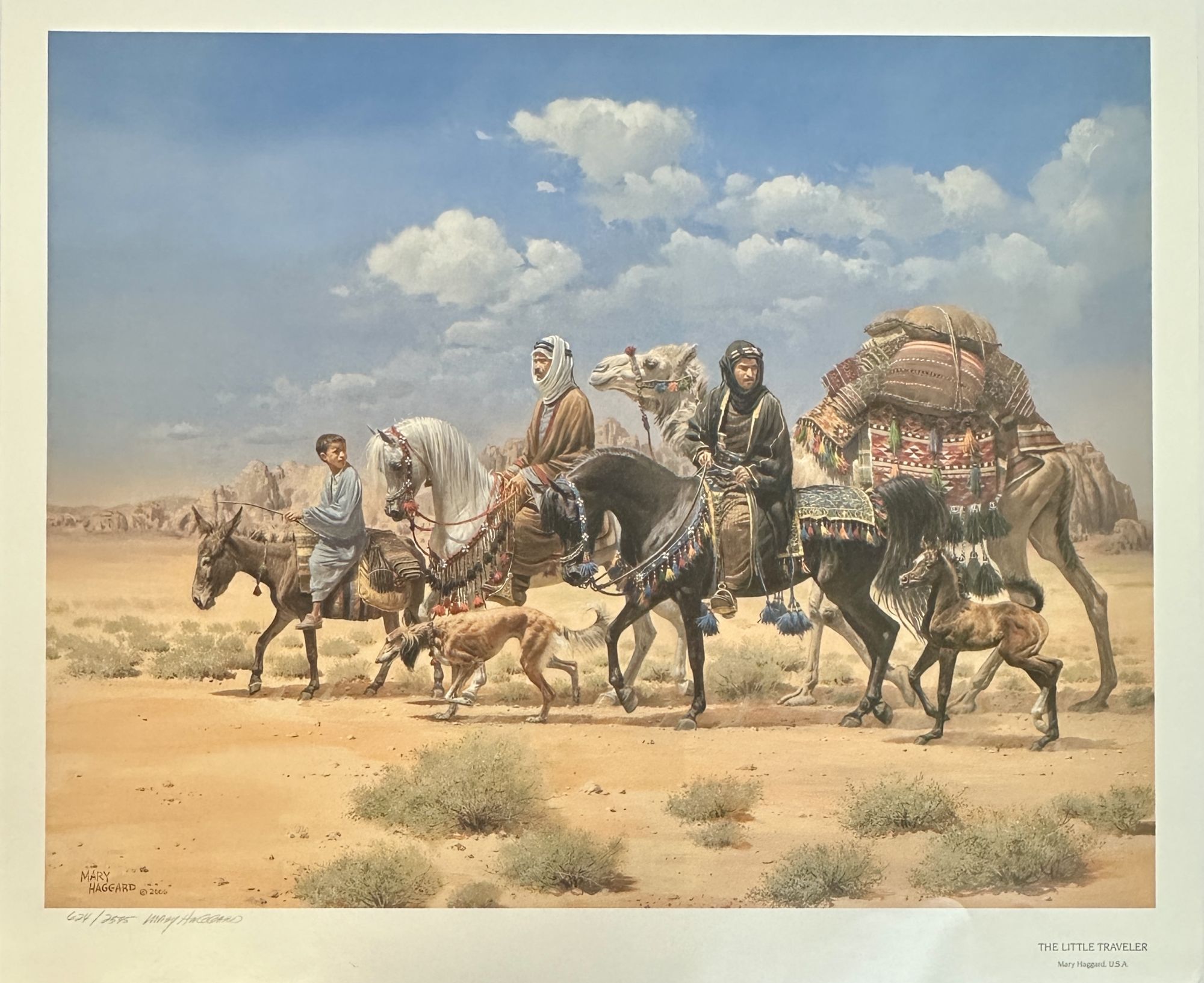 ORIGINAL THE LITTLE TRAVELER ART PRINT Signed | Mary Haggard