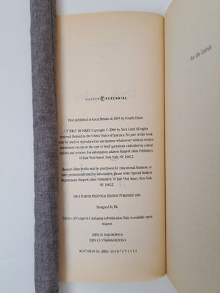 UTTERLY MONKEY [Signed]