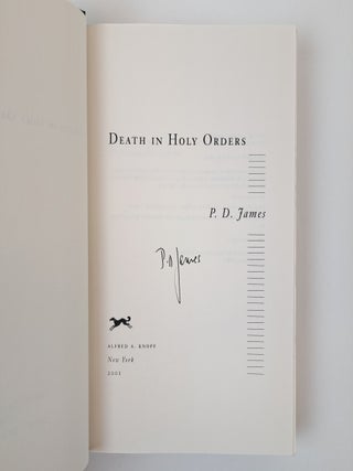 DEATH IN HOLY ORDERS [Signed]