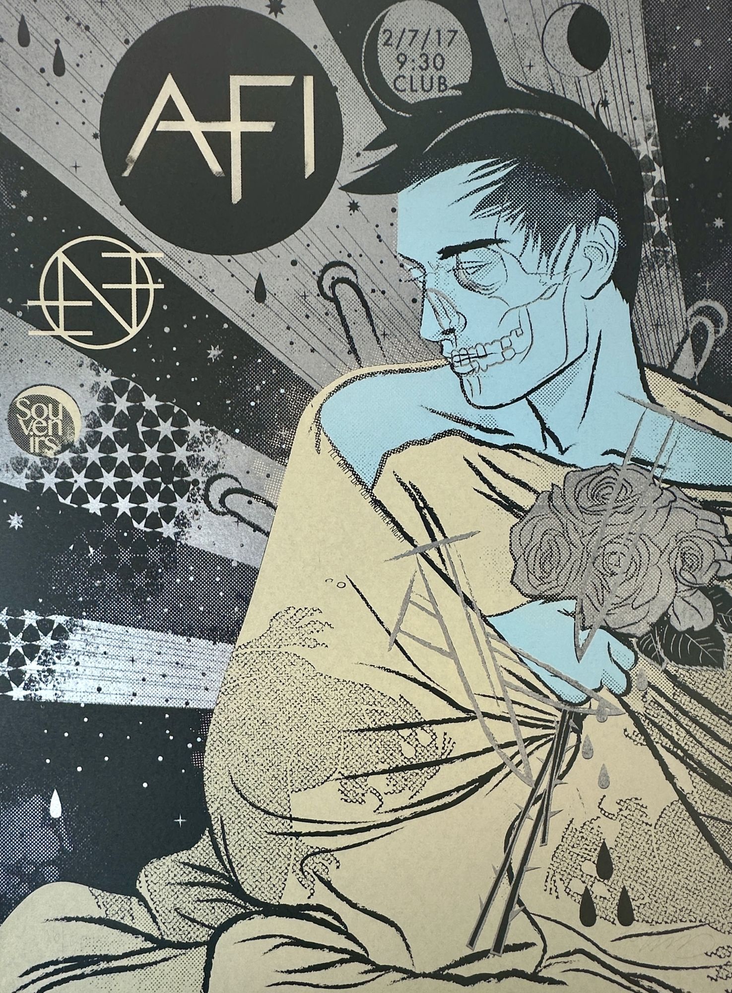 ORIGINAL AFI 9:30 CLUB SILKSCREEN PRINT Signed | Linas Garsys