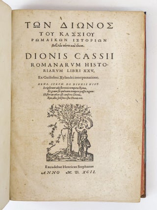 DIONIS CASSII ROMANARUM HISTORIARUM LIBRI XXV