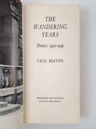 THE WANDERING YEARS, DIARIES: 1922-1939