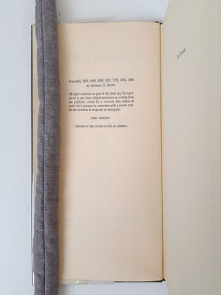 A SUMMONING OF STONES [Signed]