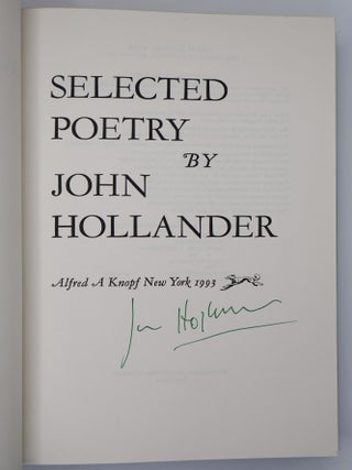 SELECTED POETRY [Signed]