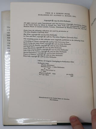 SELECTED POETRY [Signed]
